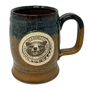 Mammoth Brewing Company Barrel Mug Sunset Hills Stoneware Bear Coffee Tea 24oz